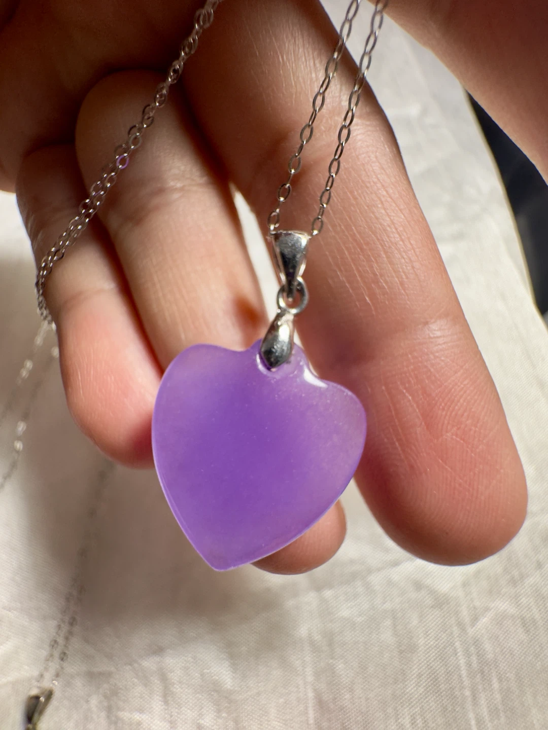 Natural amethyst pendant