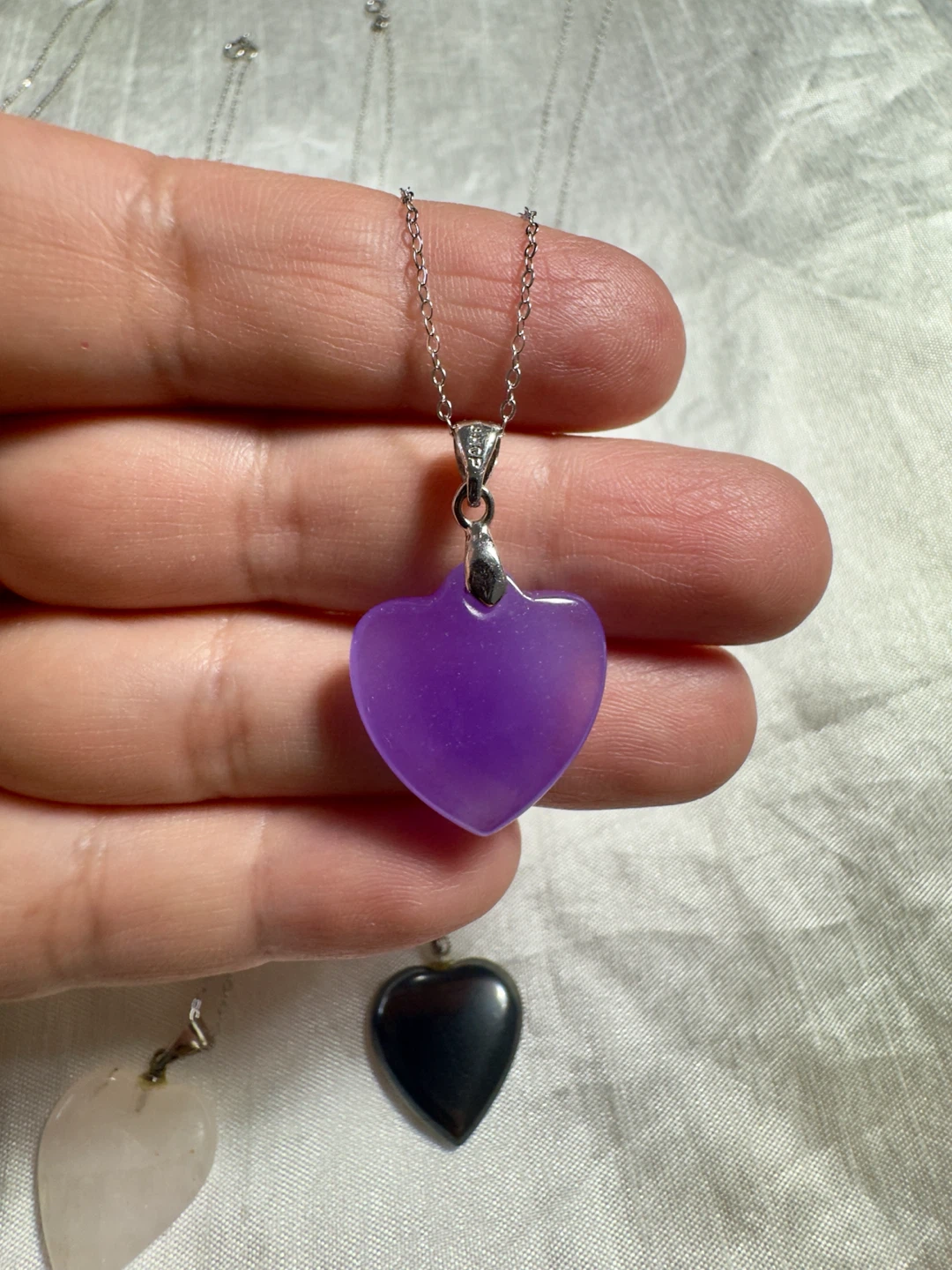 Natural amethyst pendant - photo 3