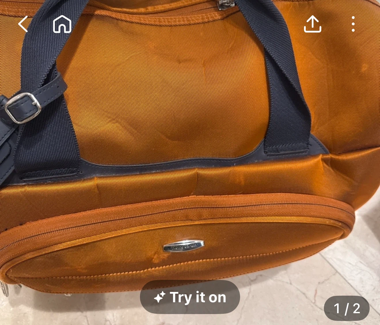 Pierre Cardin Orange Duffle Bag