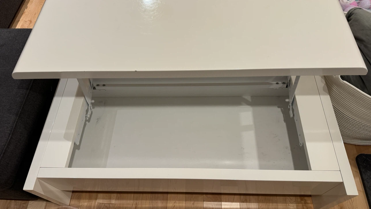 Structube White Lift-Top Coffee Table - photo 3