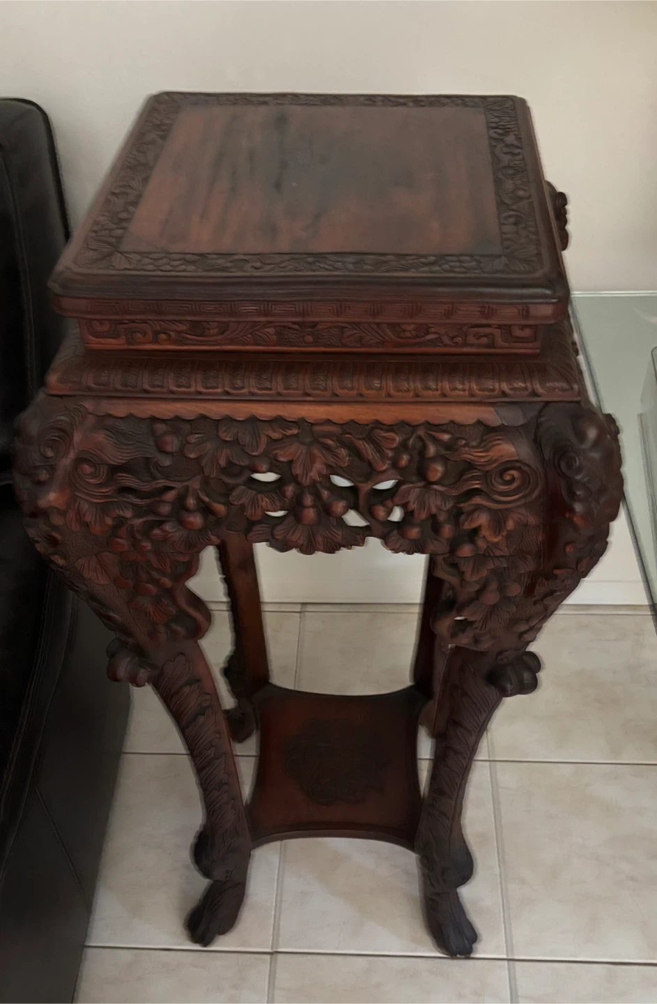Antique Chinese  Pedestal  40 x 18 Chin Dynasty 1890’s