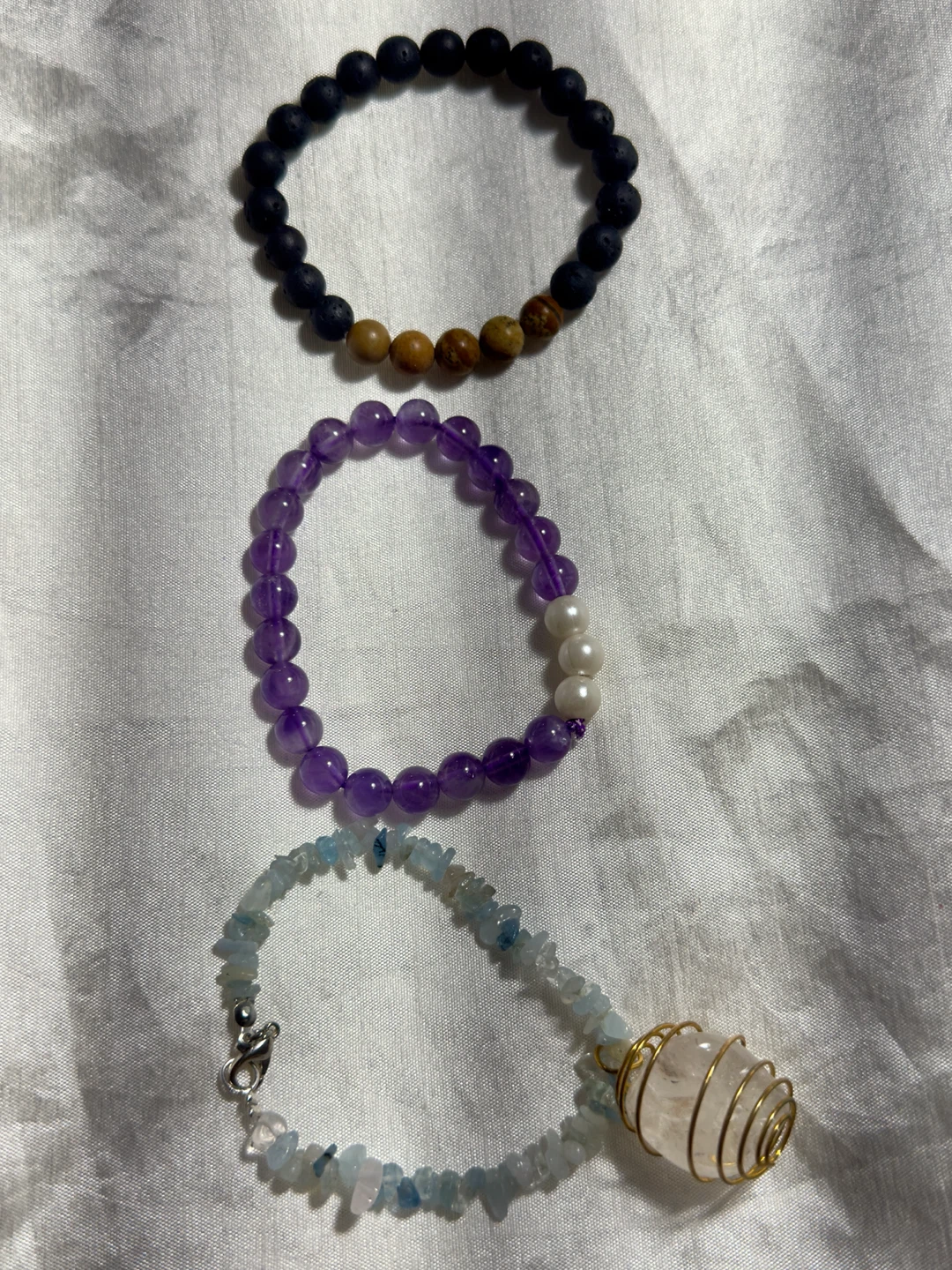 Amethyst pearl bracelet - photo 2
