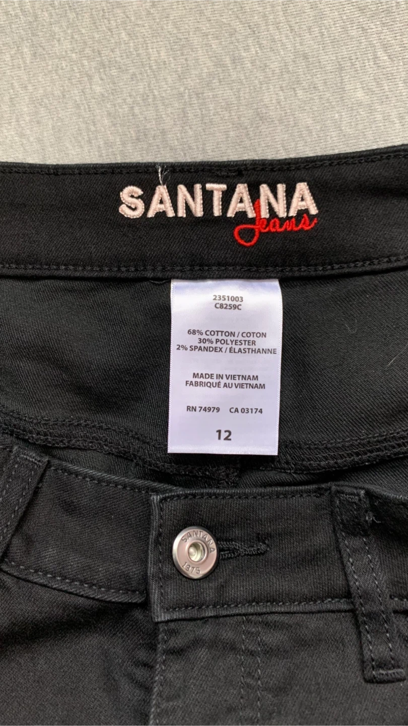 Santana Jeans Black ~ Size 12 - photo 3
