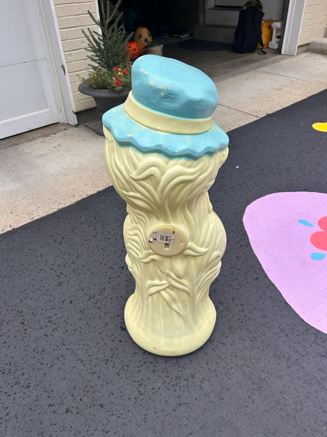 Vintage Halloween Pumpkin Man Scarecrow Blow Mold - photo 3