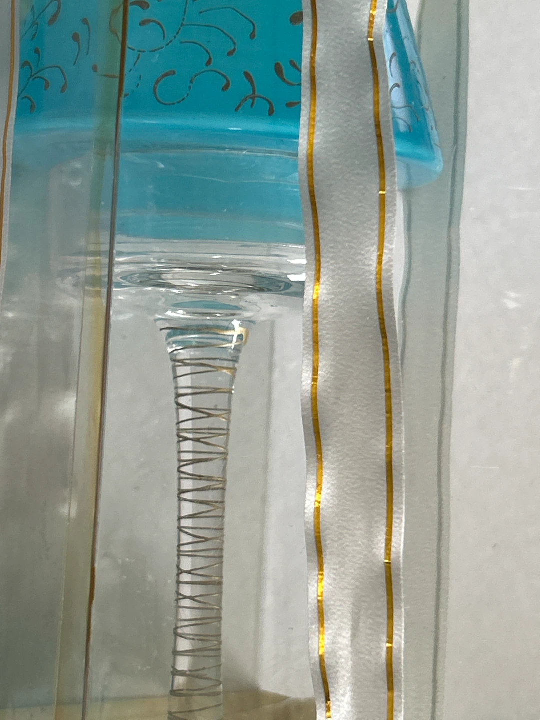 Blue Glass Tea - Light Candle Holder - photo 3