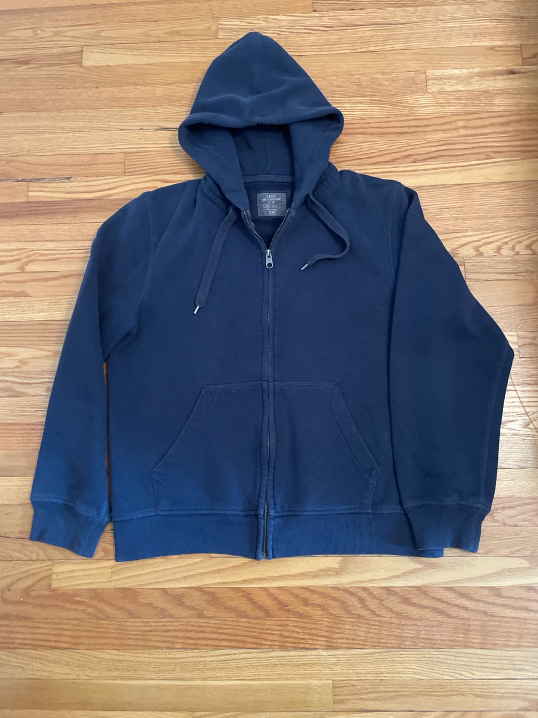 Navy Blue Zip-Up Hoodie