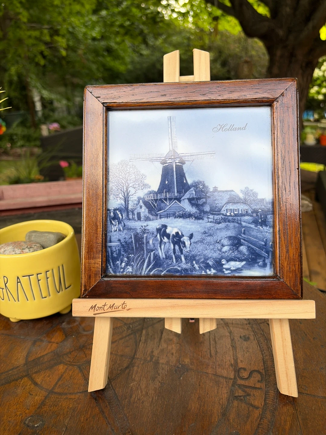 Gorgeous Vintage Framed Holland Tile