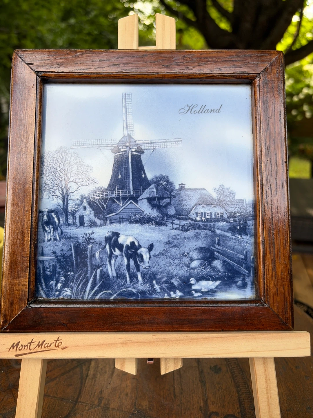 Gorgeous Vintage Framed Holland Tile - photo 2