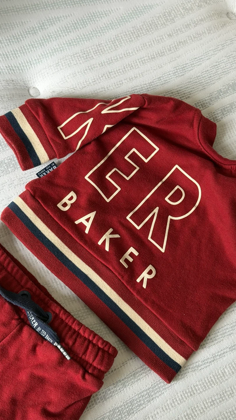 Ted Baker Baby Tracksuit Set - Red 0/3M - photo 2