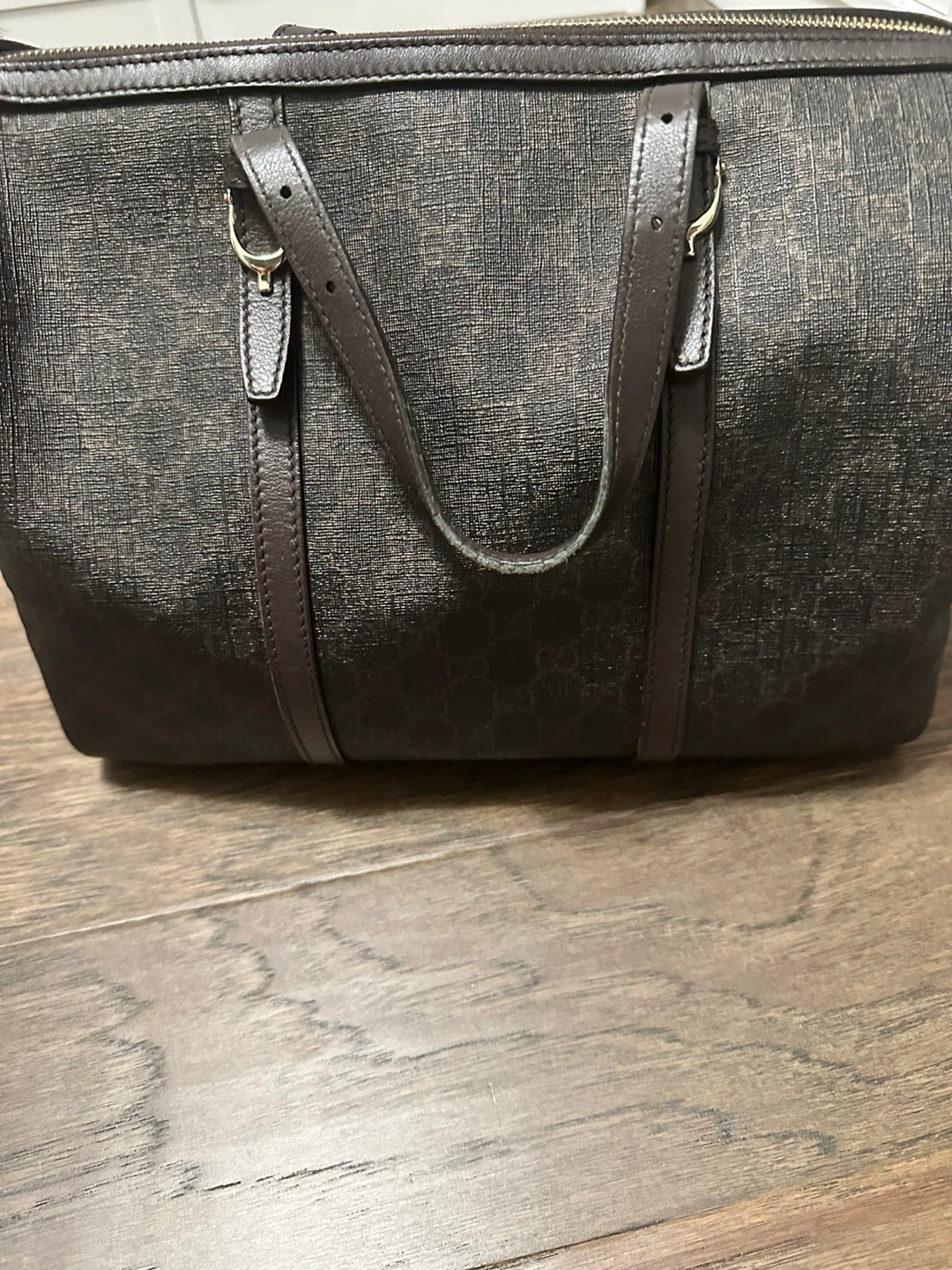 Gucci Monogrammed Barrel Bag