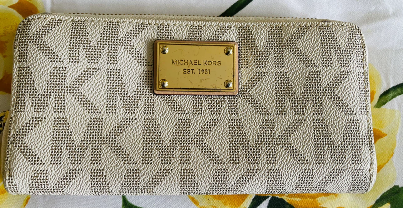 Michael Kors Monogram Zip Around Wallet