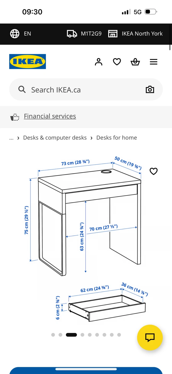 IKEA MICKE Computer Desk White - photo 5