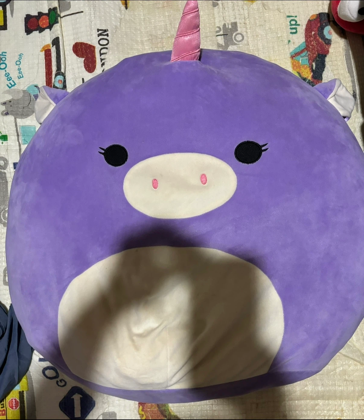 Purple Unicorn Squishmallow Plush Toy