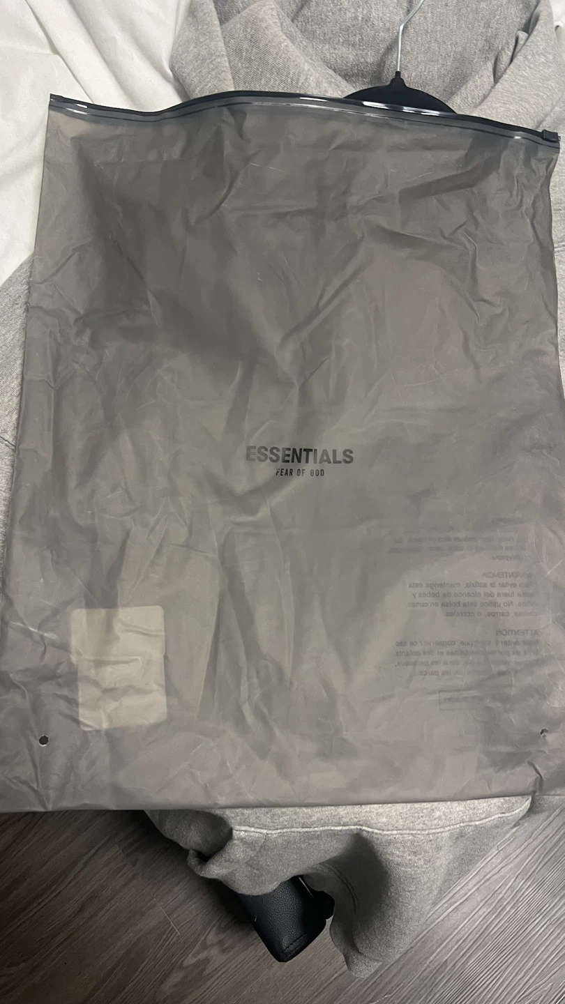 ESSENTIALS Fear of God dark oatmeal Hoodie - photo 4