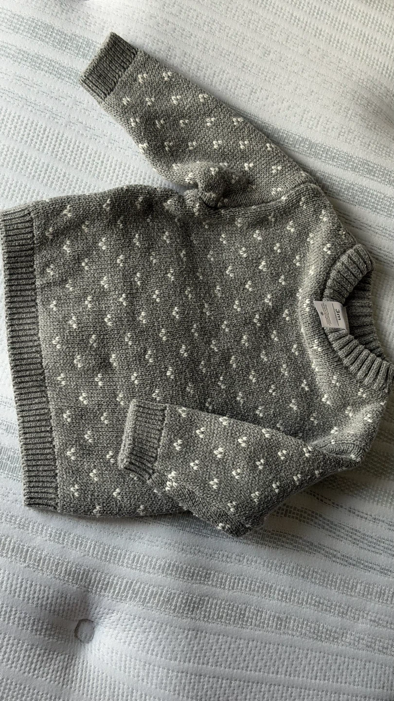 Carter's Baby Grey Sweater - 3 Months