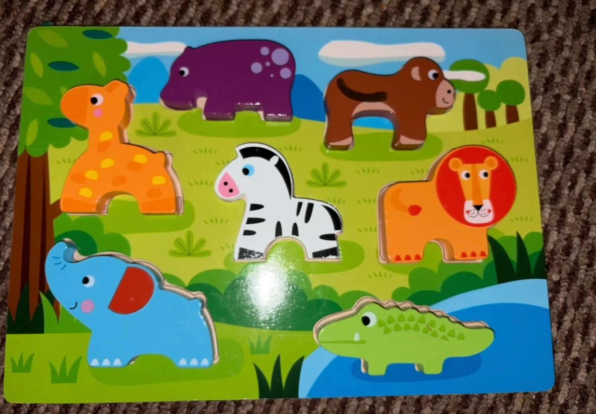 Wooden Animal Puzzle Board