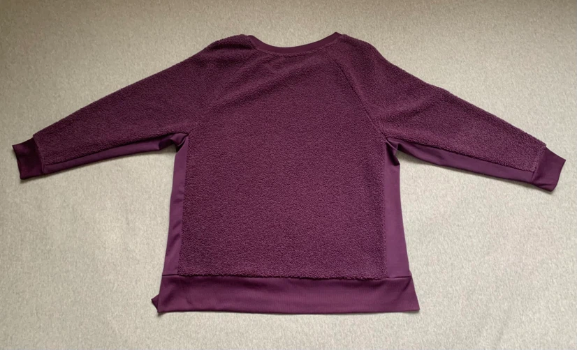 RICKI'S Purple Sherpa Fleece Crewneck with Zippers - Size L - photo 2