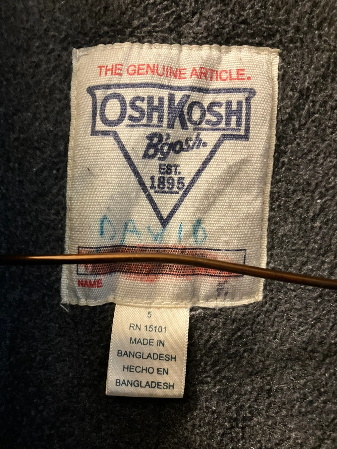 Kid’s OshKosh B'gosh Blue Winter Jacket - Size 5 - photo 2