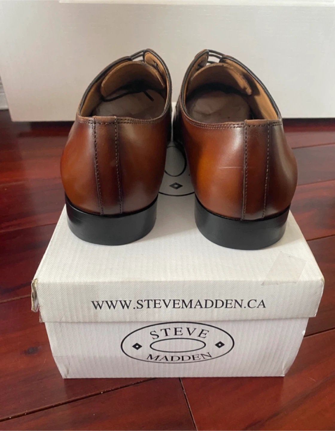 Steve Madden Parsens Tan Leather Dress Shoes - Size 10 - photo 5