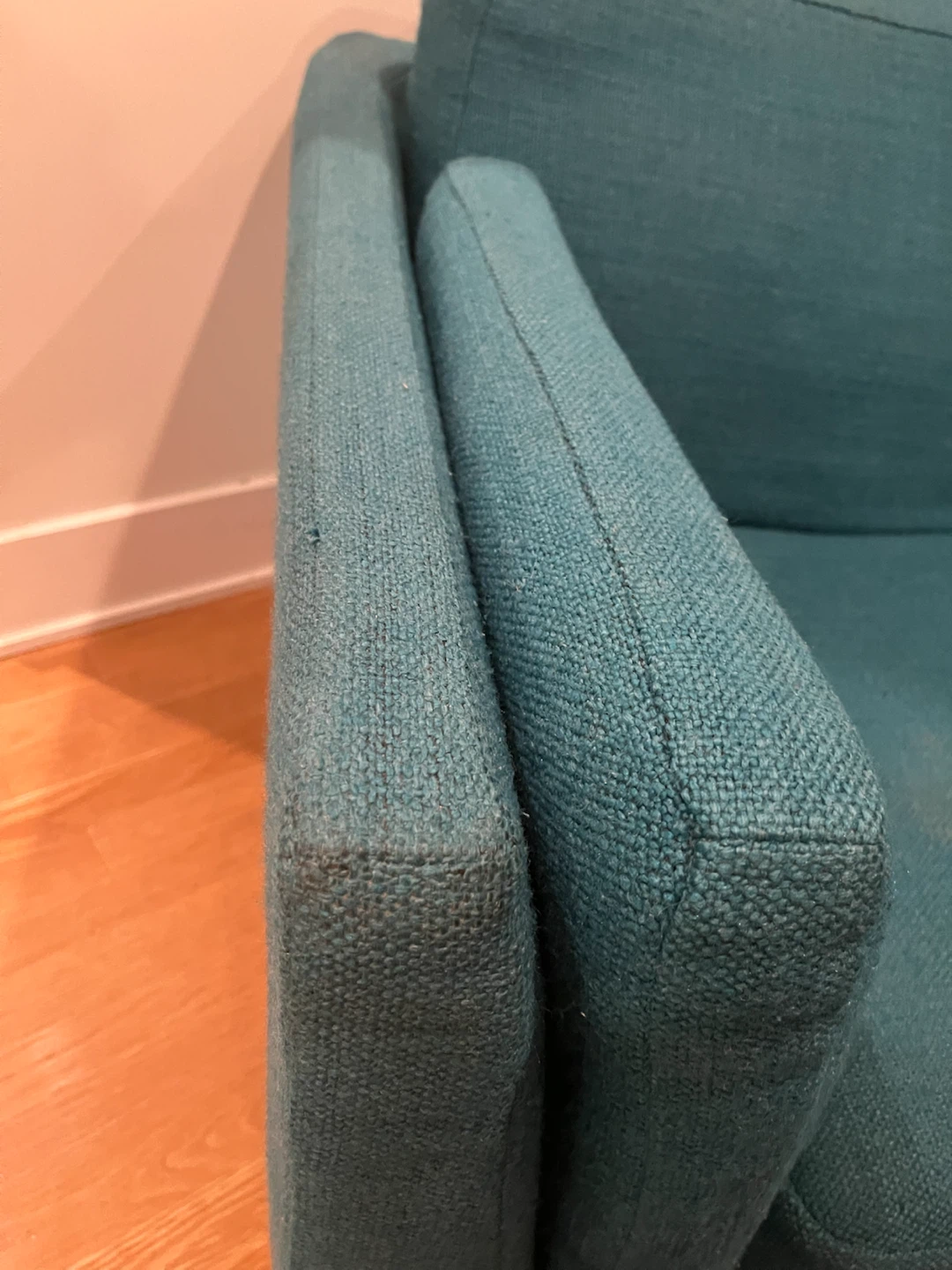 Teal Loveseat Sofa - photo 2