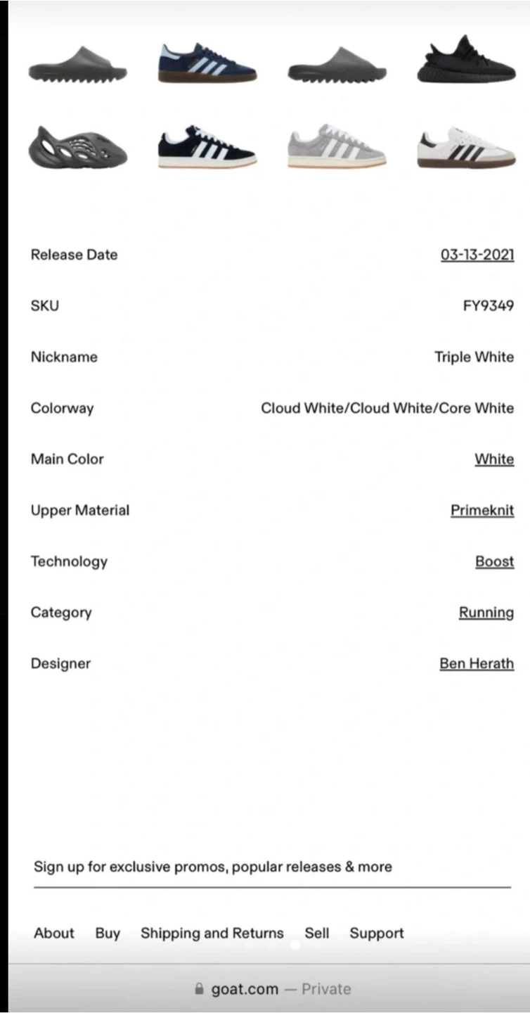Adidas Ultraboost 5.0 DNA Triple White Sneakers - photo 3