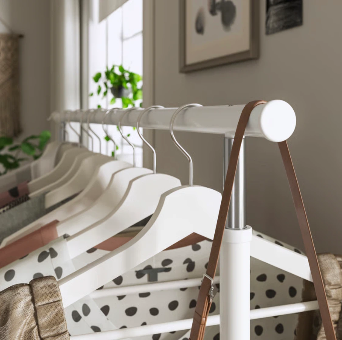 IKEA White Clothes Rack with Hanging Shelves- $35 for 3 - photo 5