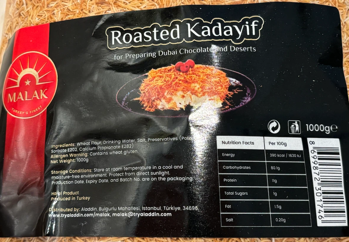 Malak Roasted Kadayif 1kg - photo 2