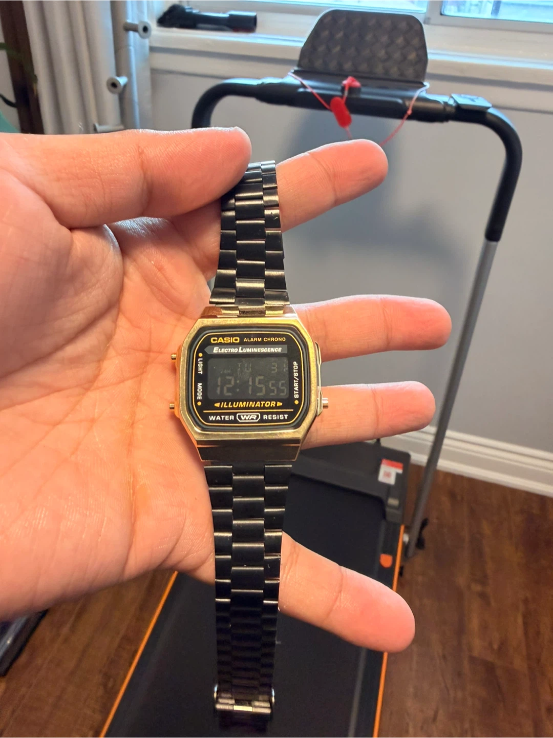 Casio Watch A168WEGB-1B Vintage Watch - Black/Gold - photo 3