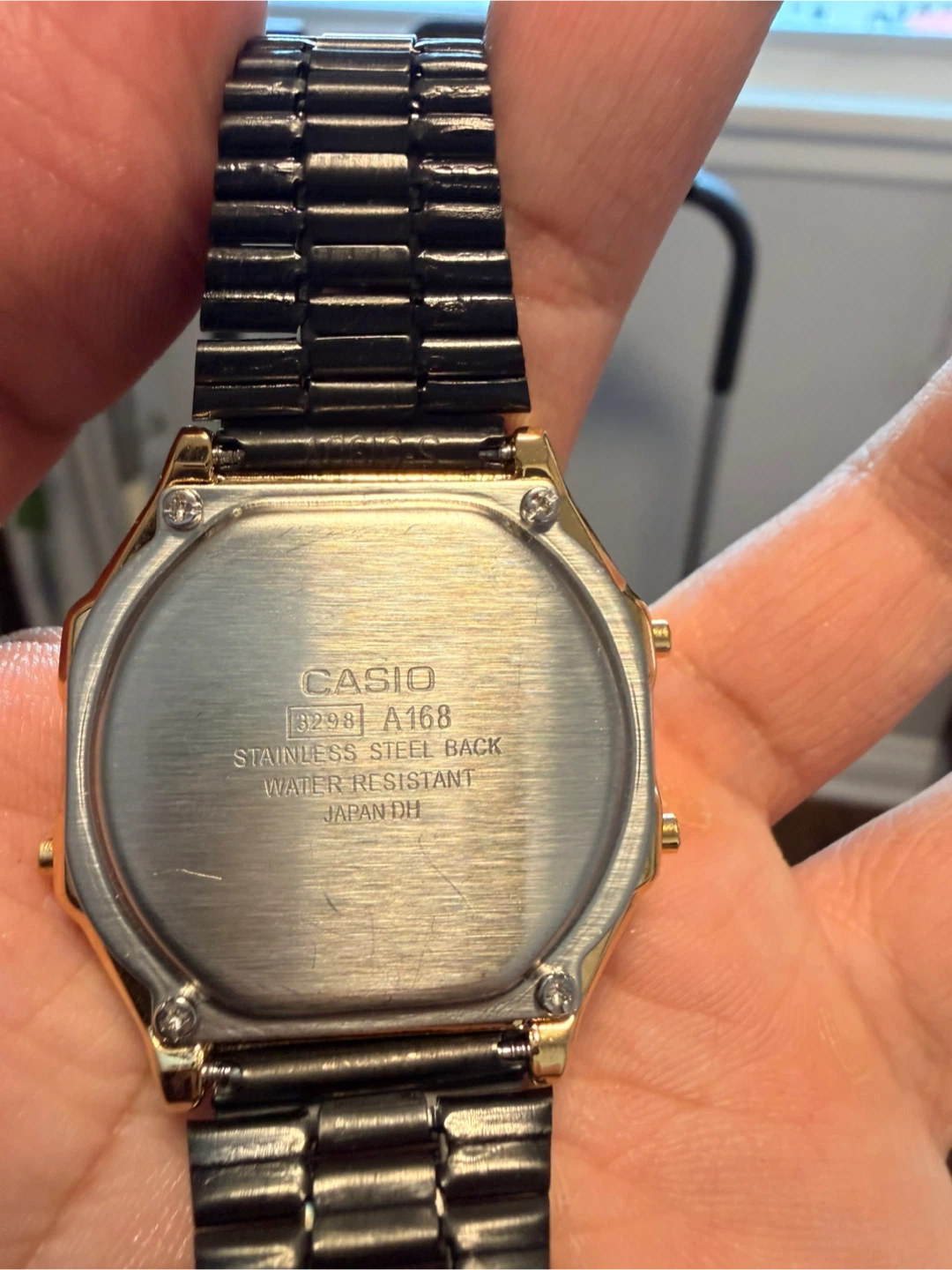 Casio Watch A168WEGB-1B Vintage Watch - Black/Gold - photo 4