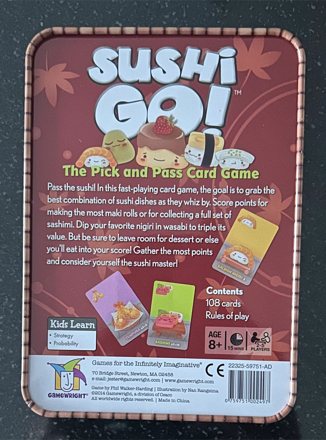 Sushi Go! The Pick and Pass Card Game Tin - photo 4
