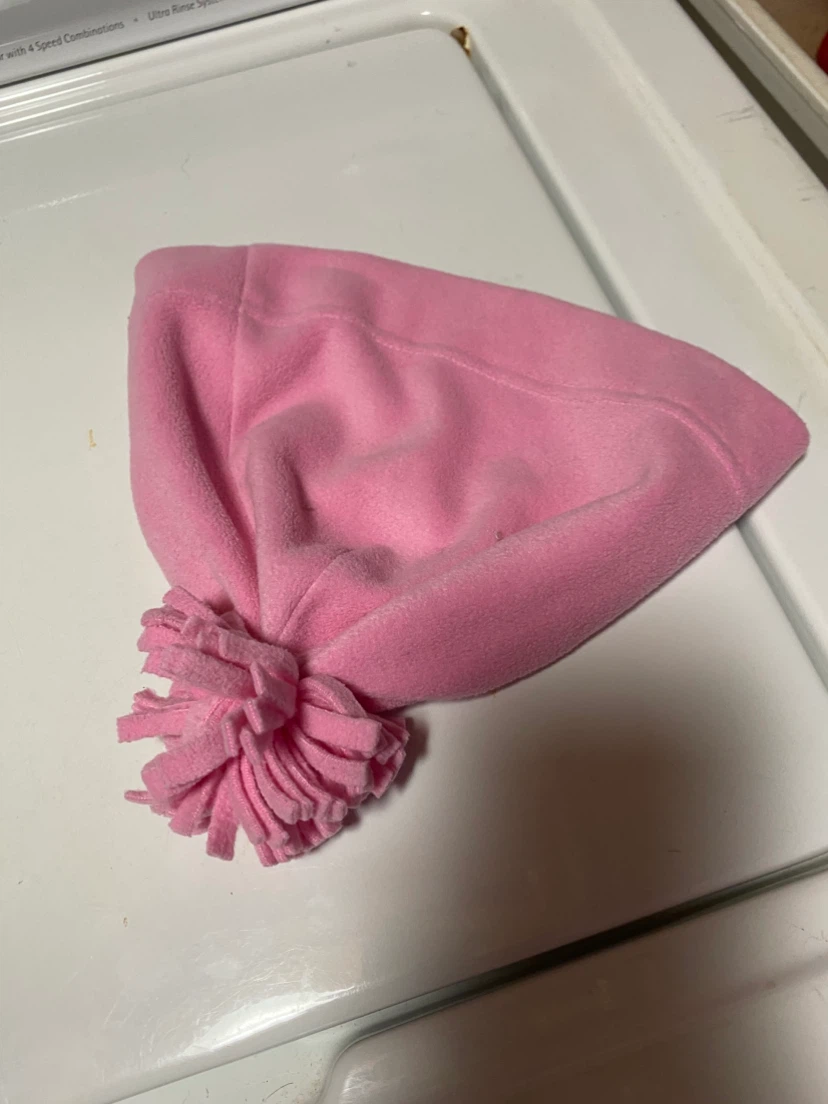 Pink Fleece Hat with Pom-Pom - photo 2