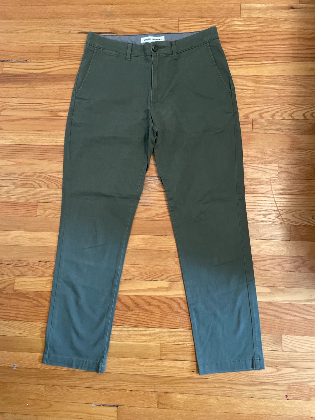Amazon Essentials Men's Chino Pants Green Size 34x30 - photo 2