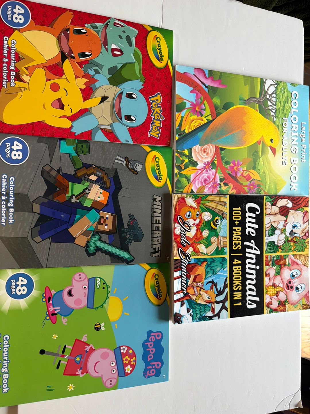 Crayola Colouring Books - Pokémon, Minecraft, Peppa Pig & More
