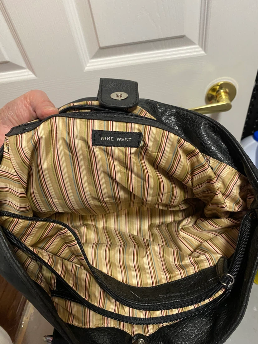 Nine West Black Monogram Tote Bag - photo 3