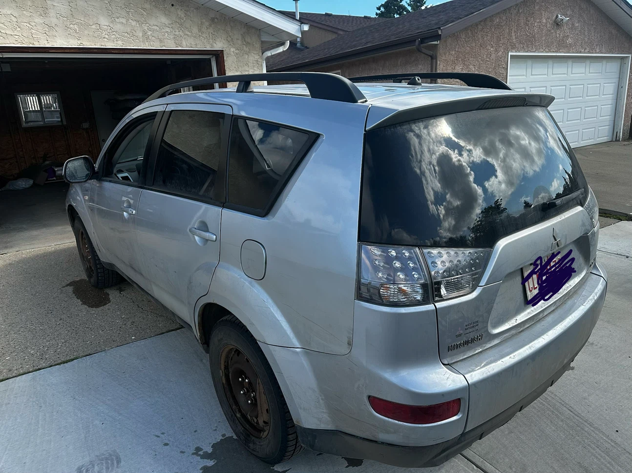 Silver Mitsubishi Outlander 2008 V6 - photo 2