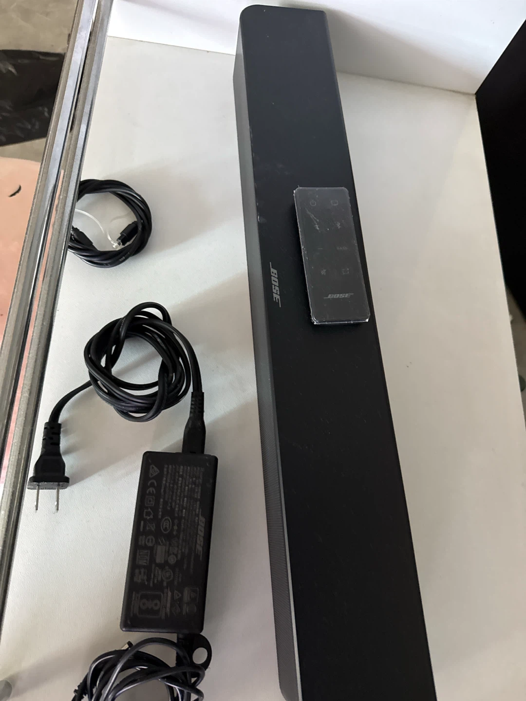 Bose Soundbar with Remote and Power Adapter
