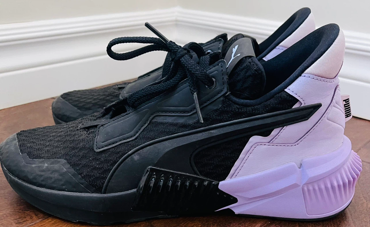 Puma Black & Lavender Training Shoes - photo 2
