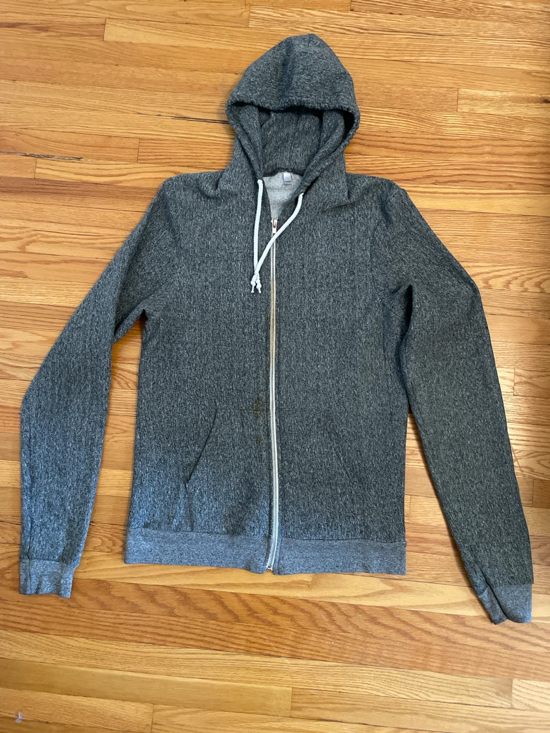 American Apparel Grey Zip-Up Hoodie