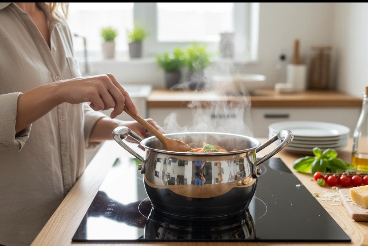 Stainless Steel Stock Pot with Lid - photo 2