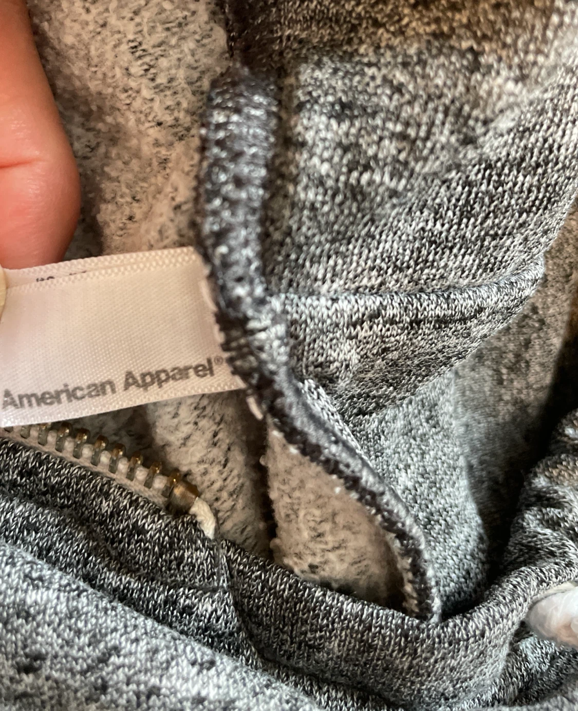 American Apparel Grey Zip-Up Hoodie - photo 2
