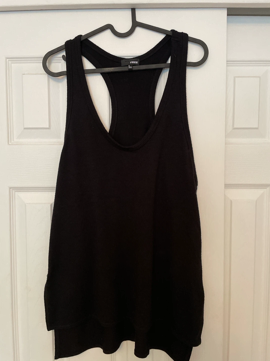 FREE PEOPLE Black Racerback Tank Top