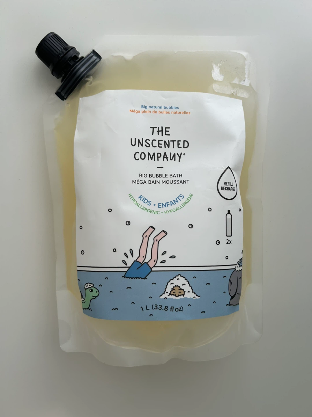The Unscented Company Big Bubble Bath Refill - 1L - photo 2