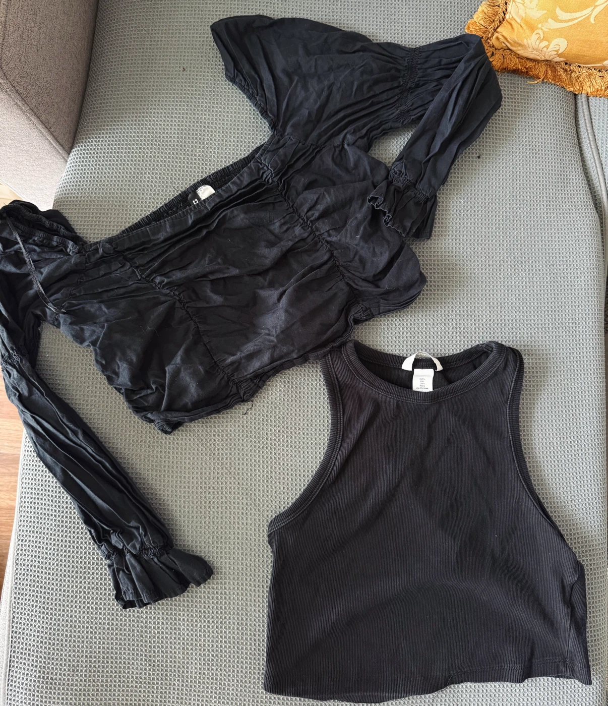 H&M Black Top & Blouse — Size L , $10 for 2