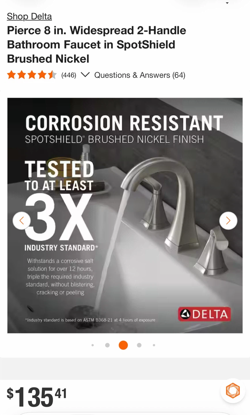 Delta Pierce 8 in. Bathroom Faucet Brushed Nickel - photo 3
