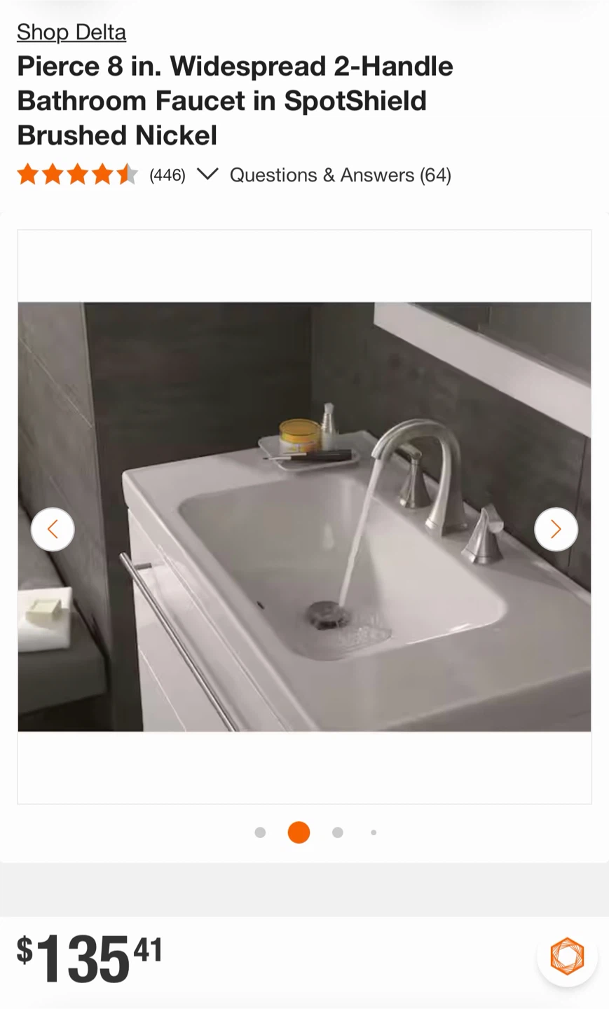 Delta Pierce 8 in. Bathroom Faucet Brushed Nickel - photo 5