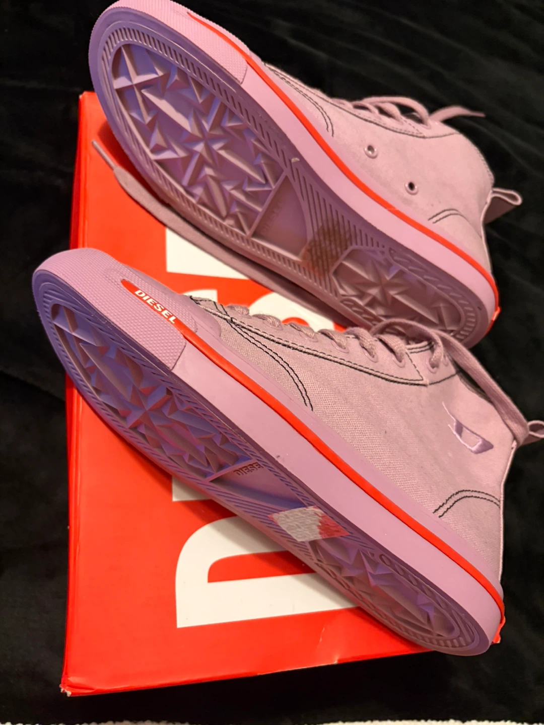 Diesel Women's High-Top Sneakers - Lavender - Size 7.5 - photo 4
