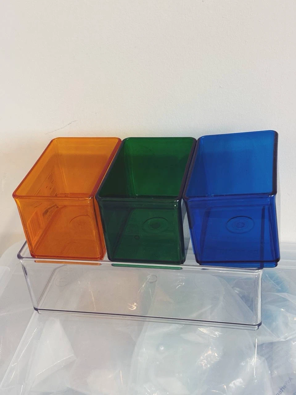 Small Colorful Storage Bins - Set of 4 - photo 2