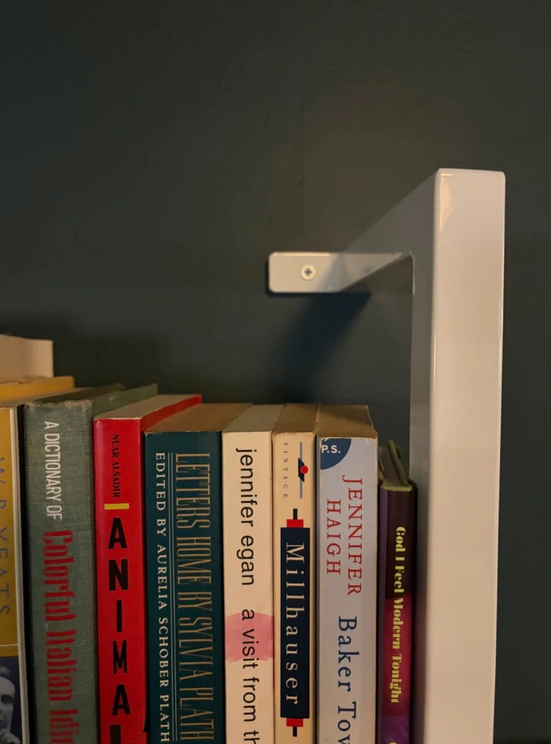 CB2 72.5 White Bookcase - photo 4