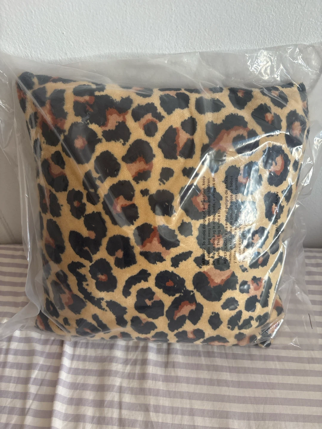 Leopard Print Throw Pillow