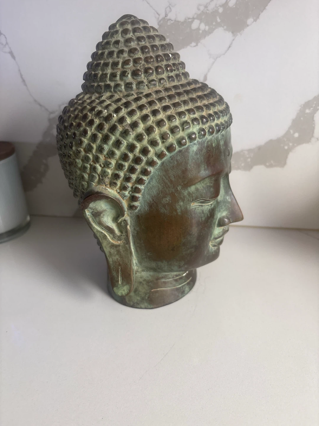 Vintage Buddha Head Statue - photo 3